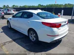 2015 Kia Optima Lx White vin: KNAGM4A75F5646097