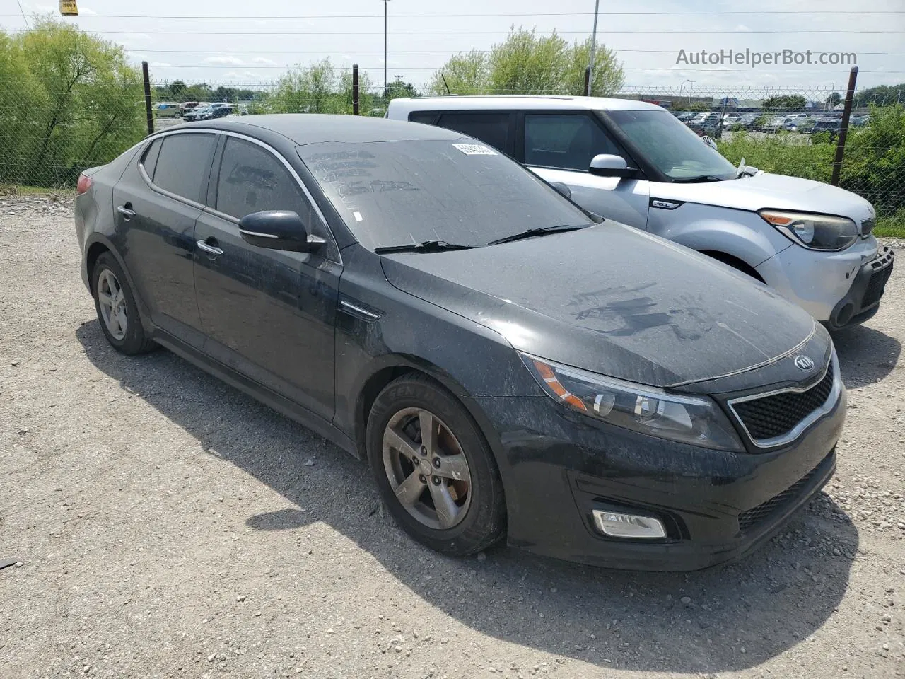 2015 Kia Optima Lx Black vin: KNAGM4A75F5651932