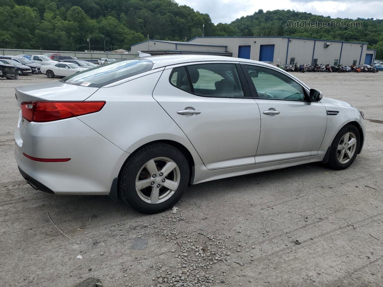 2014 Kia Optima Lx Silver vin: KNAGM4A76E5469347