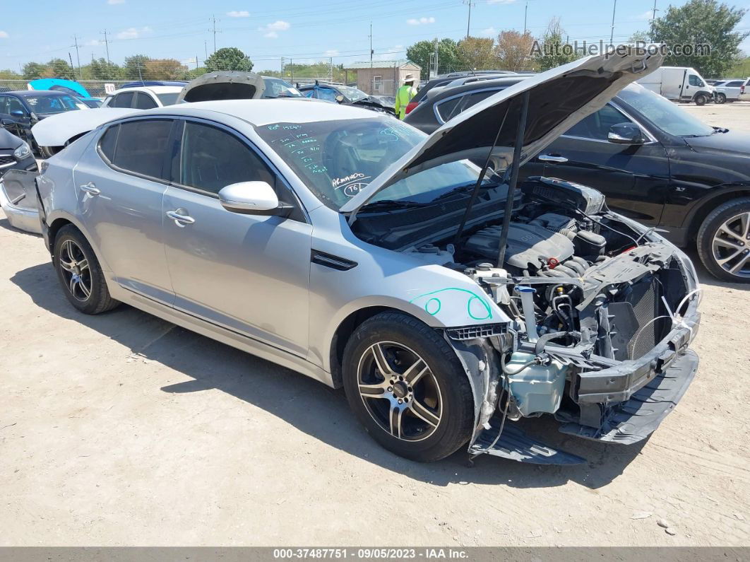 2014 Kia Optima Lx Silver vin: KNAGM4A76E5471101