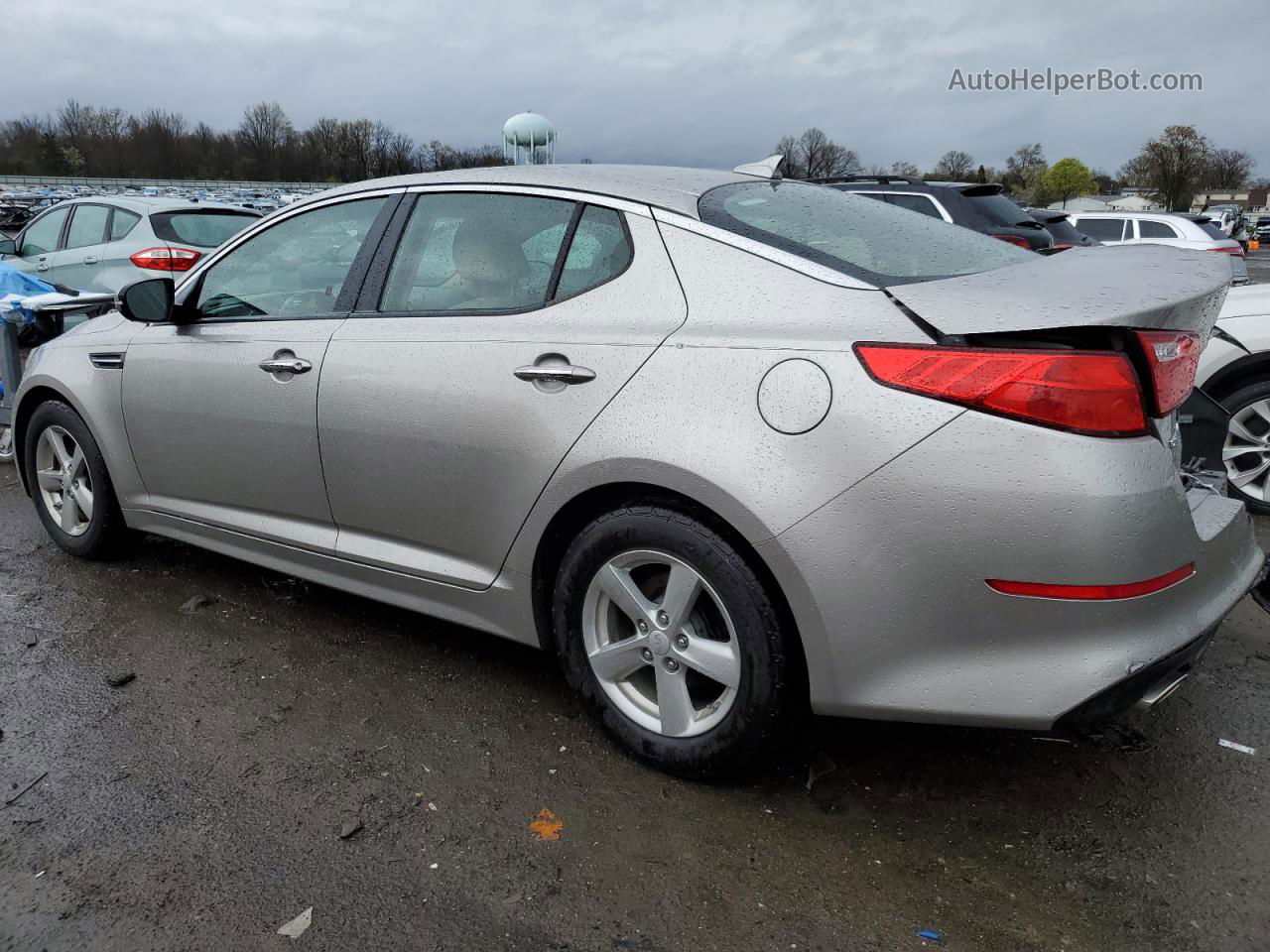 2014 Kia Optima Lx Silver vin: KNAGM4A76E5497858