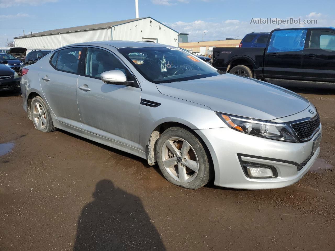 2015 Kia Optima Lx Gray vin: KNAGM4A76F5539561