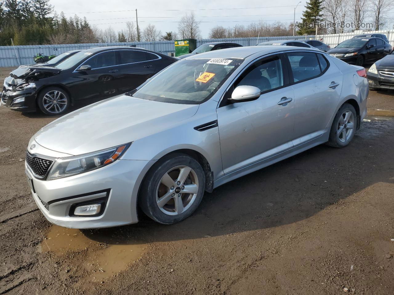 2015 Kia Optima Lx Gray vin: KNAGM4A76F5539561