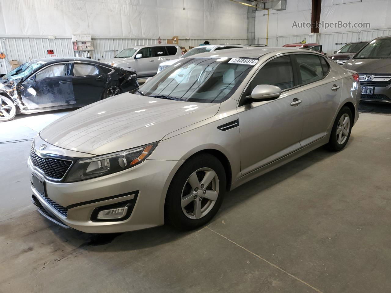 2015 Kia Optima Lx Silver vin: KNAGM4A76F5560166