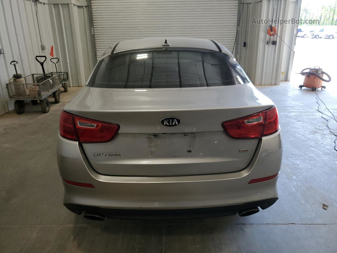 2015 Kia Optima Lx Silver vin: KNAGM4A76F5560166