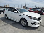 2015 Kia Optima Lx White vin: KNAGM4A76F5640017