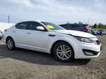 2013 Kia Optima Lx White vin: KNAGM4A77D5374794