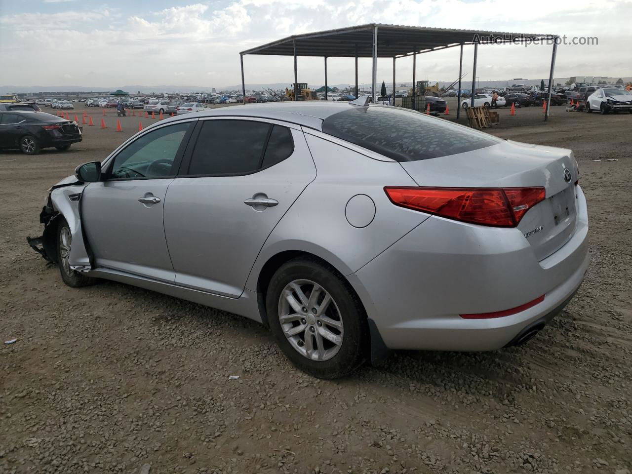 2013 Kia Optima Lx Silver vin: KNAGM4A77D5403064