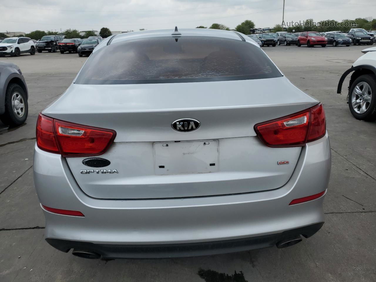 2014 Kia Optima Lx Silver vin: KNAGM4A77E5463881