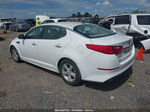 2014 Kia Optima Lx White vin: KNAGM4A77E5469549