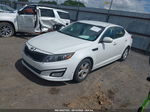 2014 Kia Optima Lx White vin: KNAGM4A77E5469549