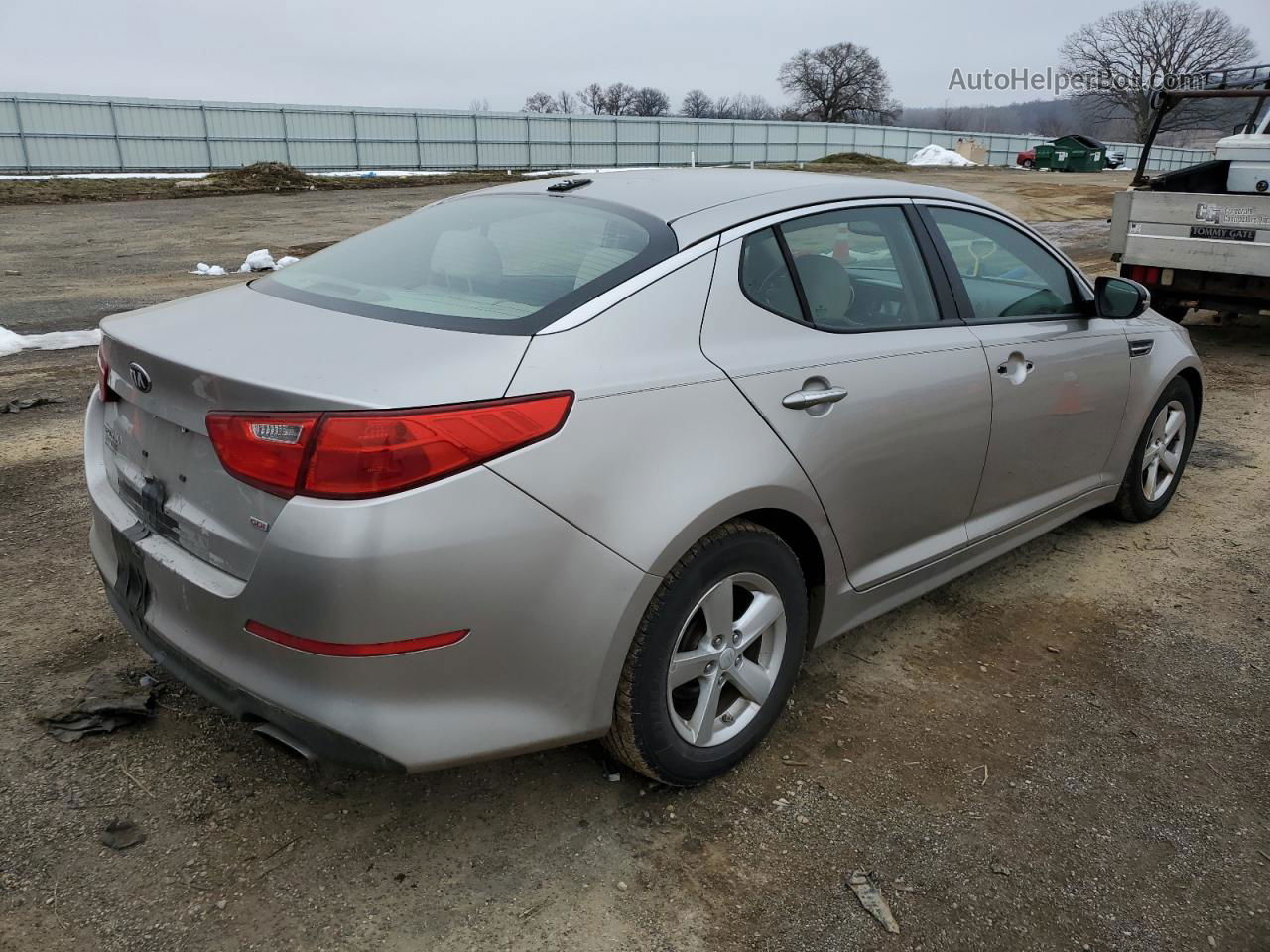 2014 Kia Optima Lx Silver vin: KNAGM4A77E5471303