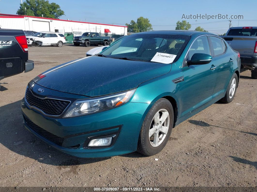 2014 Kia Optima Lx Зеленый vin: KNAGM4A77E5488313