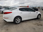 2015 Kia Optima Lx White vin: KNAGM4A77F5580314