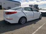 2015 Kia Optima Lx White vin: KNAGM4A77F5598201