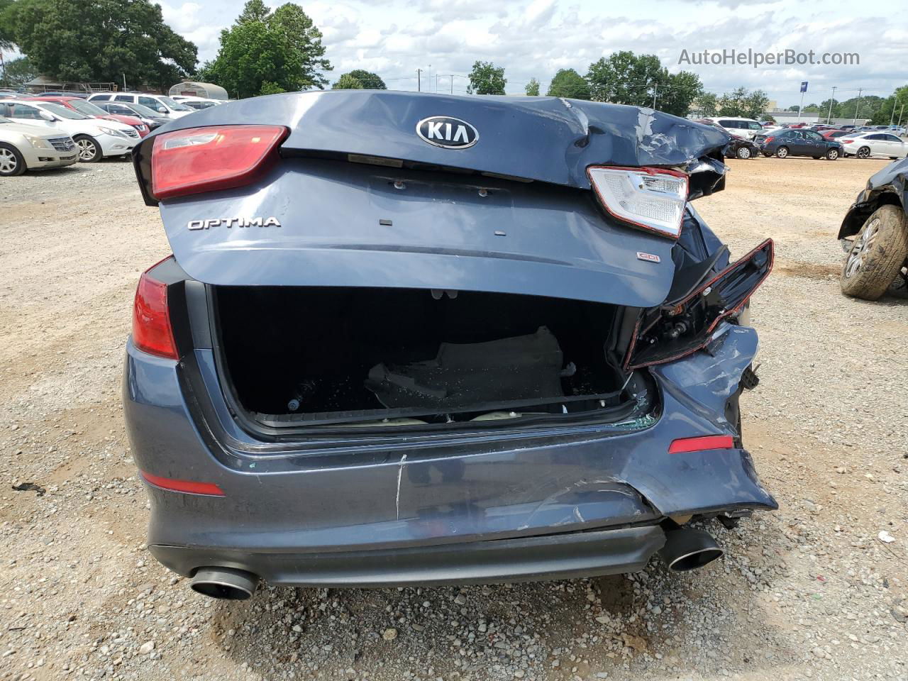 2015 Kia Optima Lx Gray vin: KNAGM4A77F5602151