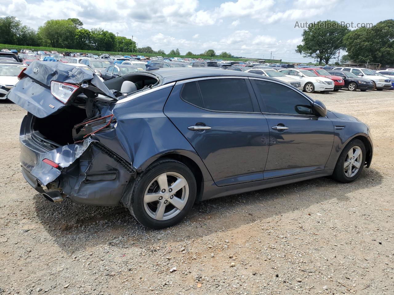 2015 Kia Optima Lx Gray vin: KNAGM4A77F5602151