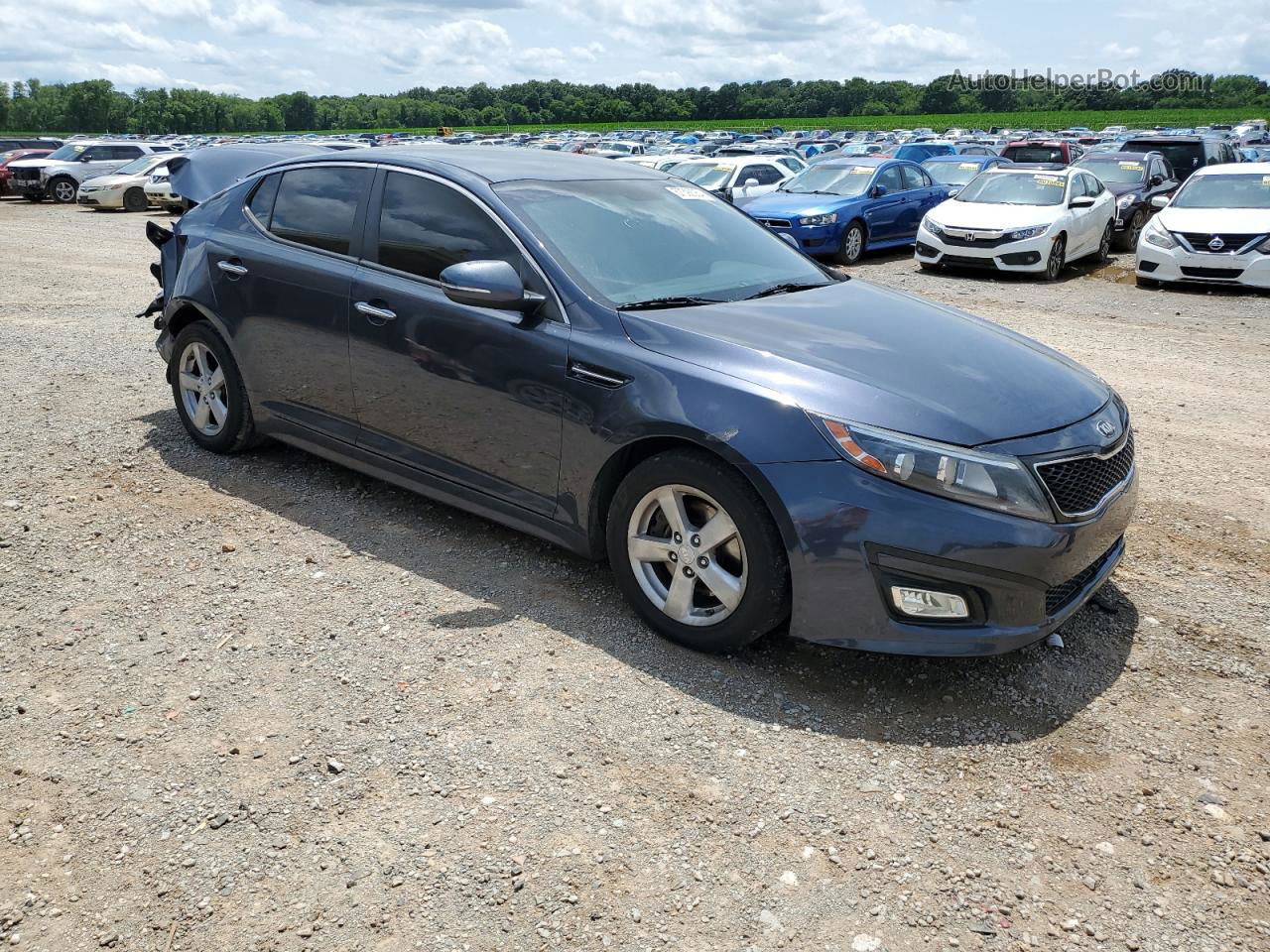 2015 Kia Optima Lx Gray vin: KNAGM4A77F5602151