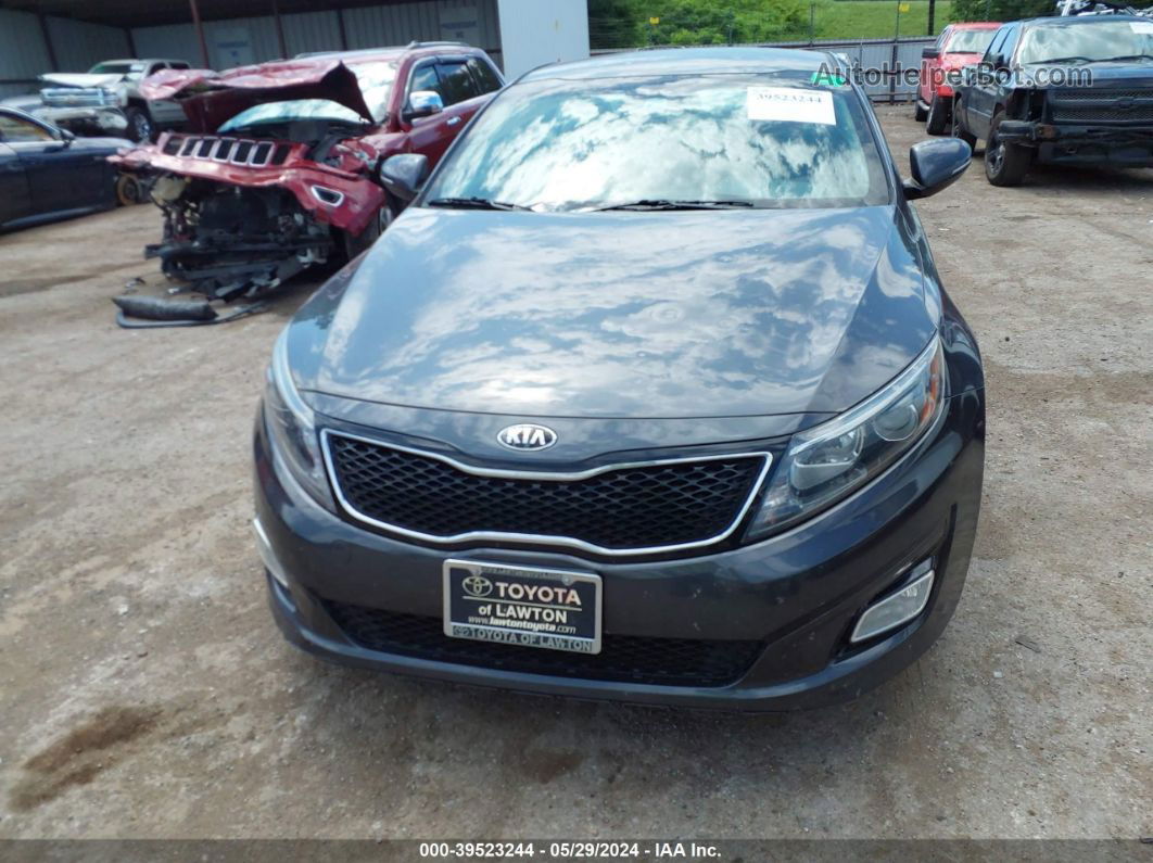 2015 Kia Optima Lx Gray vin: KNAGM4A77F5620276