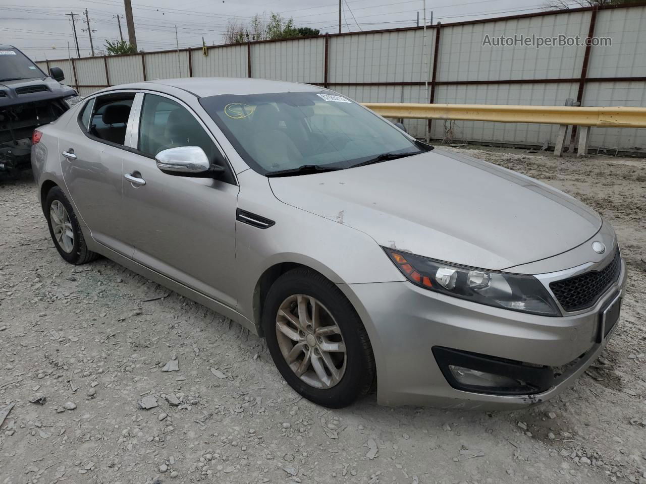 2013 Kia Optima Lx Silver vin: KNAGM4A78D5351976