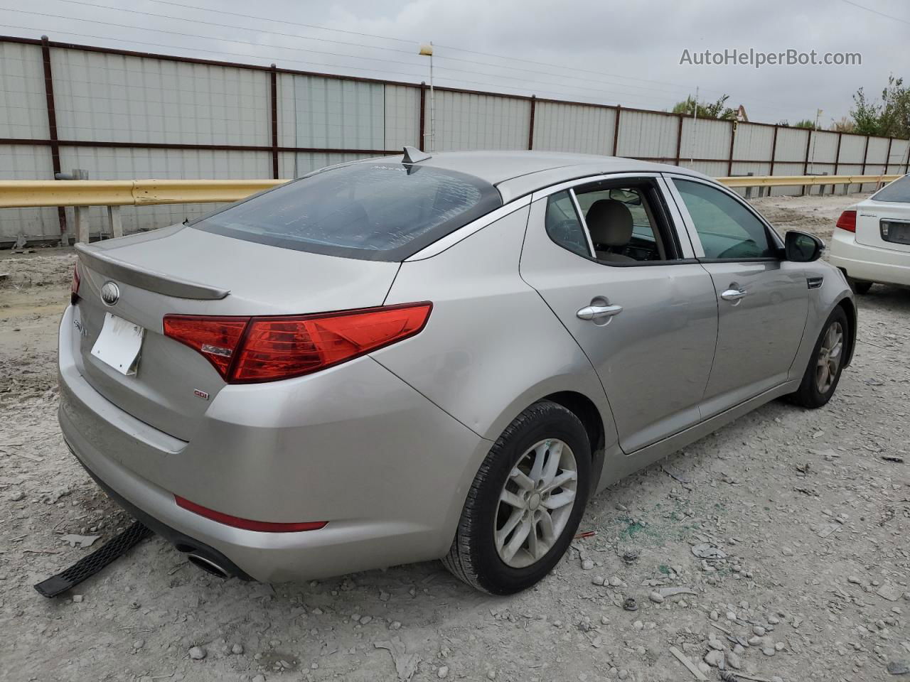 2013 Kia Optima Lx Silver vin: KNAGM4A78D5351976