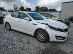 2013 Kia Optima Lx White vin: KNAGM4A78D5401730