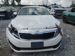 2013 Kia Optima Lx White vin: KNAGM4A78D5401730