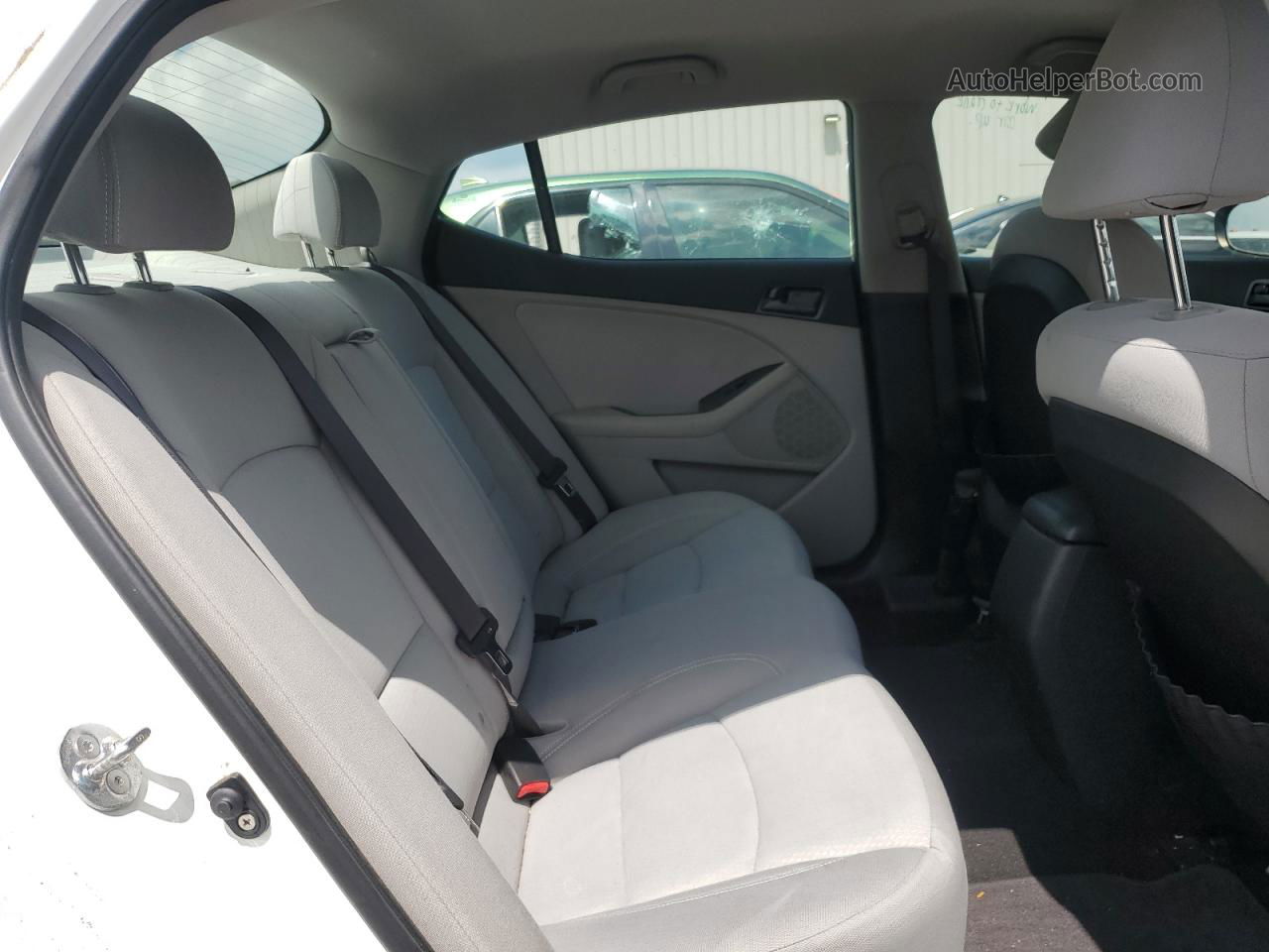 2013 Kia Optima Lx White vin: KNAGM4A78D5401730