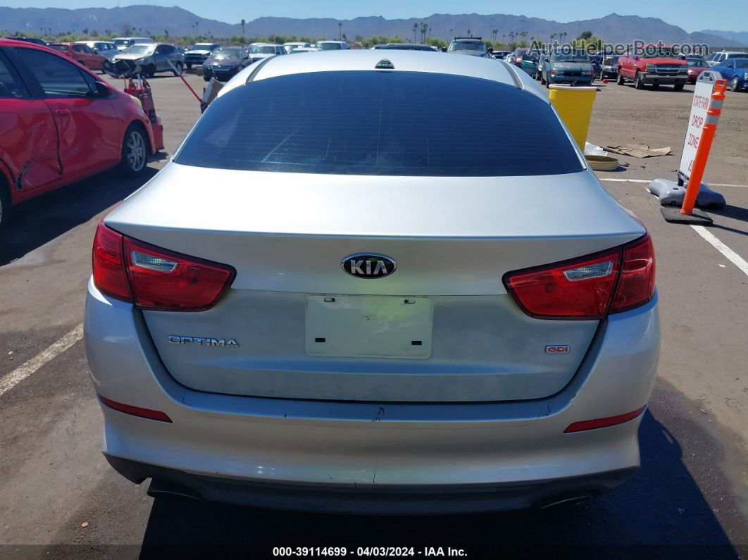 2014 Kia Optima Lx Silver vin: KNAGM4A78E5454543