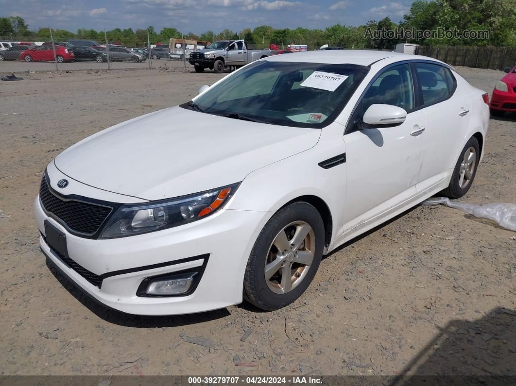 2014 Kia Optima Lx Белый vin: KNAGM4A78E5468653