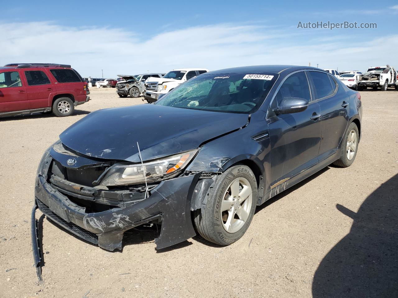 2015 Kia Optima Lx Blue vin: KNAGM4A78F5572271