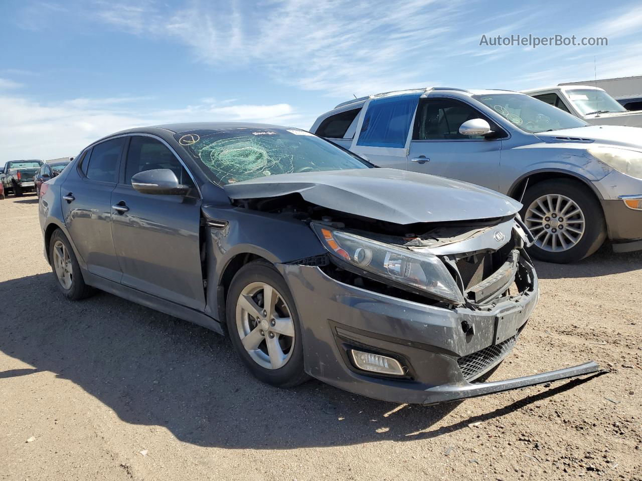 2015 Kia Optima Lx Blue vin: KNAGM4A78F5572271