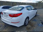 2015 Kia Optima Lx White vin: KNAGM4A78F5587384