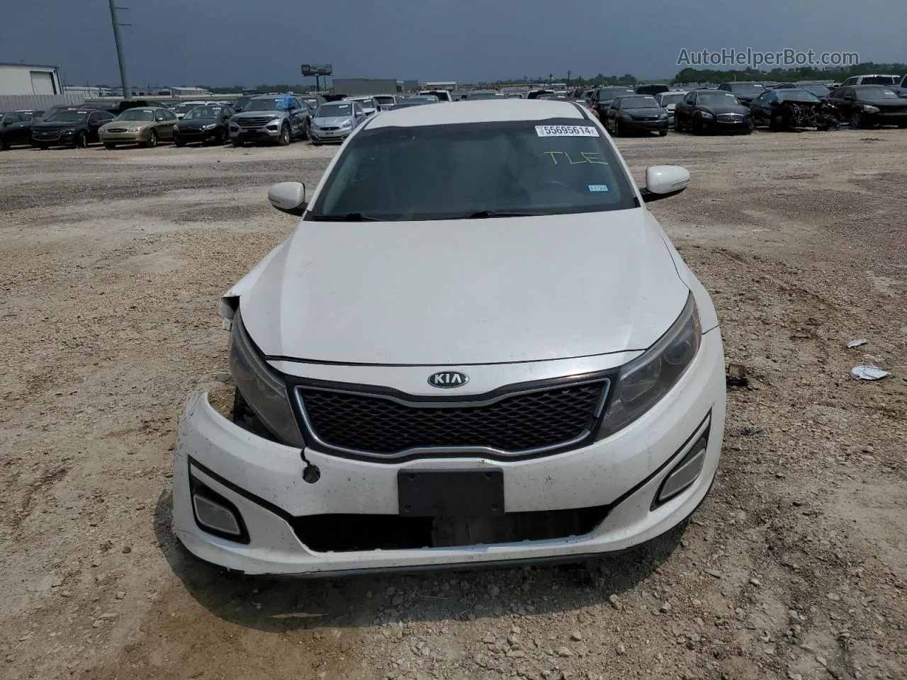 2015 Kia Optima Lx Белый vin: KNAGM4A78F5594741