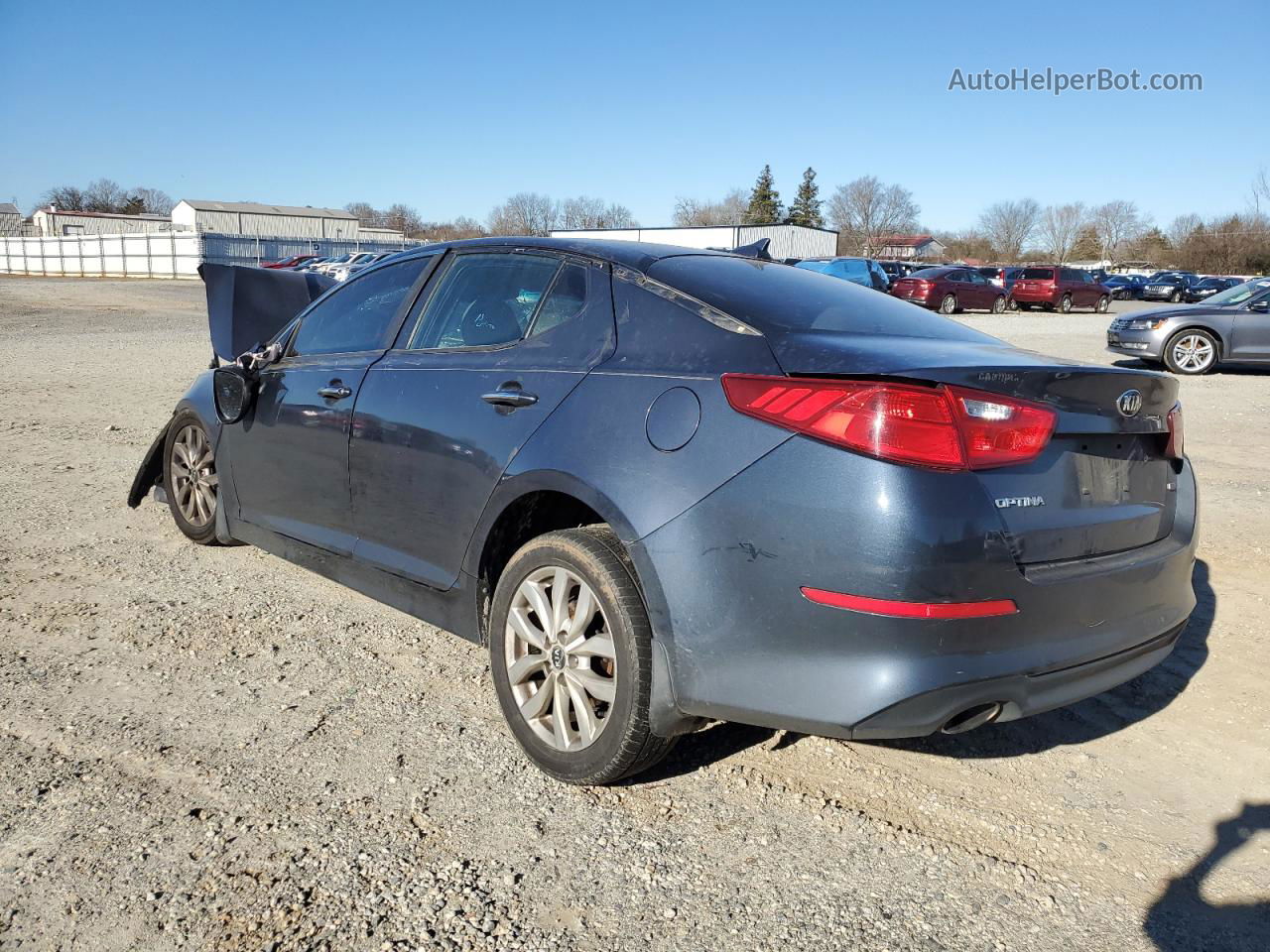 2015 Kia Optima Lx Синий vin: KNAGM4A78F5614079