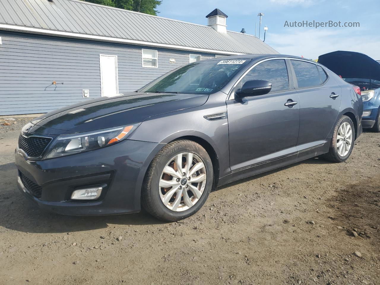 2015 Kia Optima Lx Gray vin: KNAGM4A78F5629374