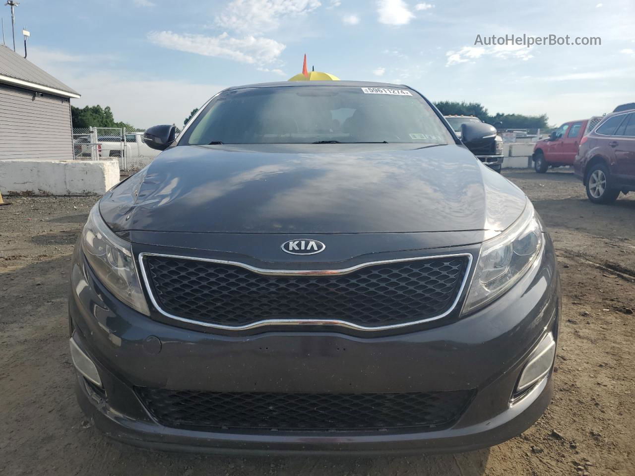 2015 Kia Optima Lx Gray vin: KNAGM4A78F5629374