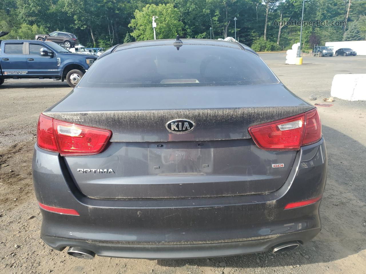 2015 Kia Optima Lx Gray vin: KNAGM4A78F5629374