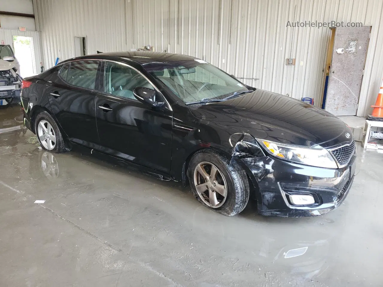 2015 Kia Optima Lx Black vin: KNAGM4A78F5665095