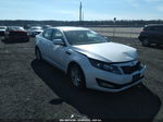 2013 Kia Optima Lx White vin: KNAGM4A79D5410890