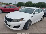 2014 Kia Optima Lx White vin: KNAGM4A79E5464305