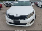 2014 Kia Optima Lx White vin: KNAGM4A79E5464305