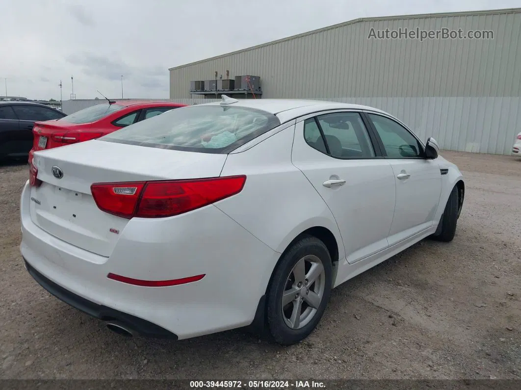 2014 Kia Optima Lx Белый vin: KNAGM4A79E5464305