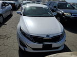 2014 Kia Optima Lx White vin: KNAGM4A79E5481511