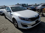 2014 Kia Optima Lx White vin: KNAGM4A79E5481511