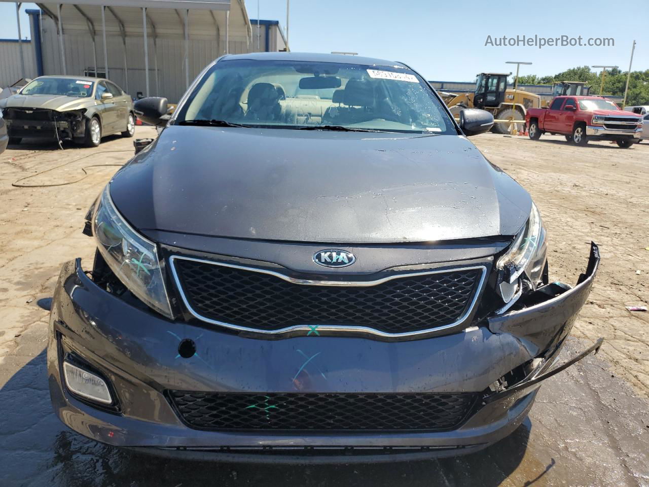 2015 Kia Optima Lx Серый vin: KNAGM4A79F5626693