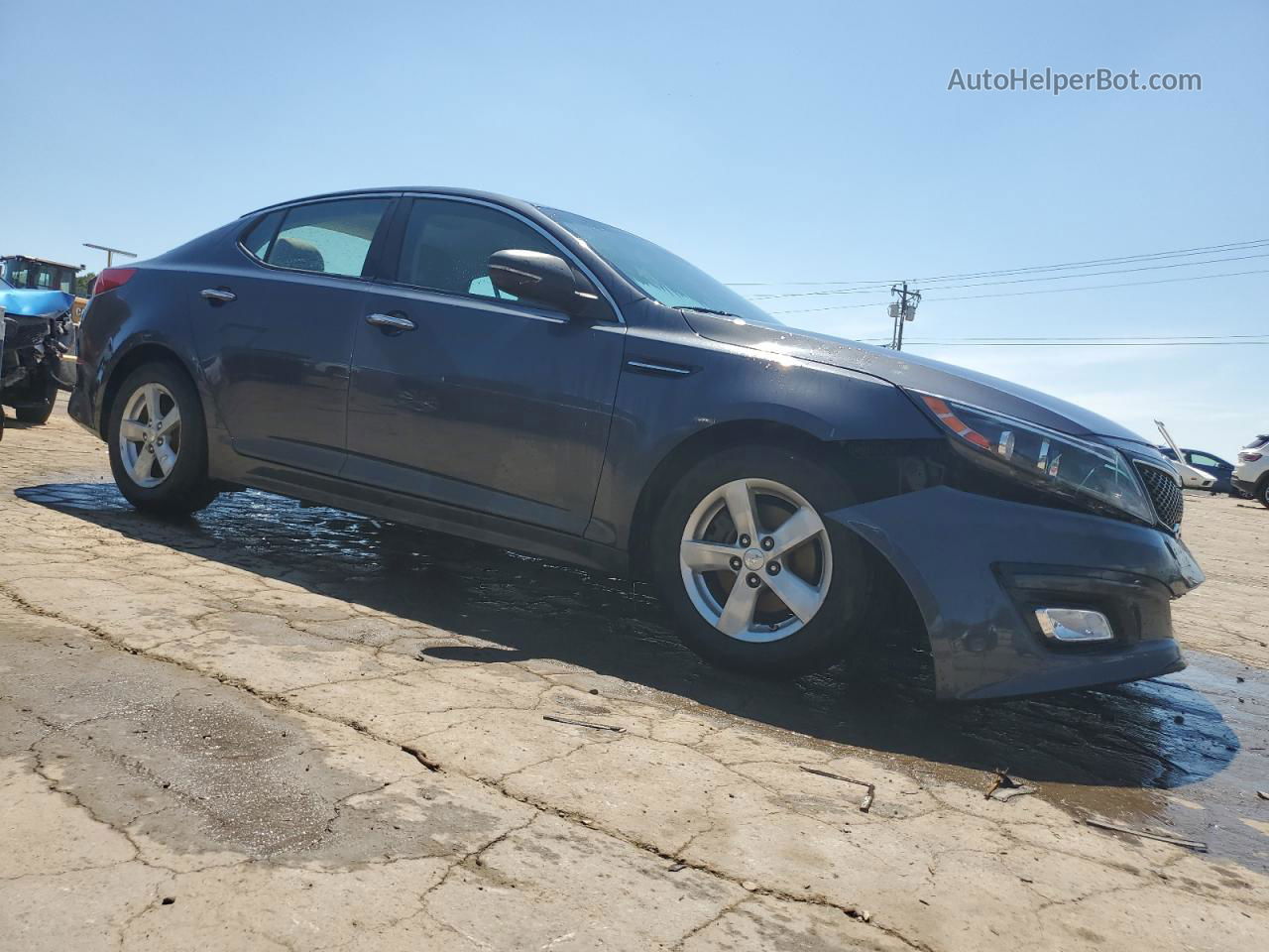 2015 Kia Optima Lx Серый vin: KNAGM4A79F5626693