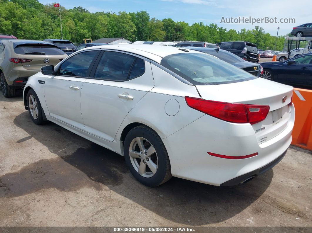 2015 Kia Optima Lx Белый vin: KNAGM4A79F5633577