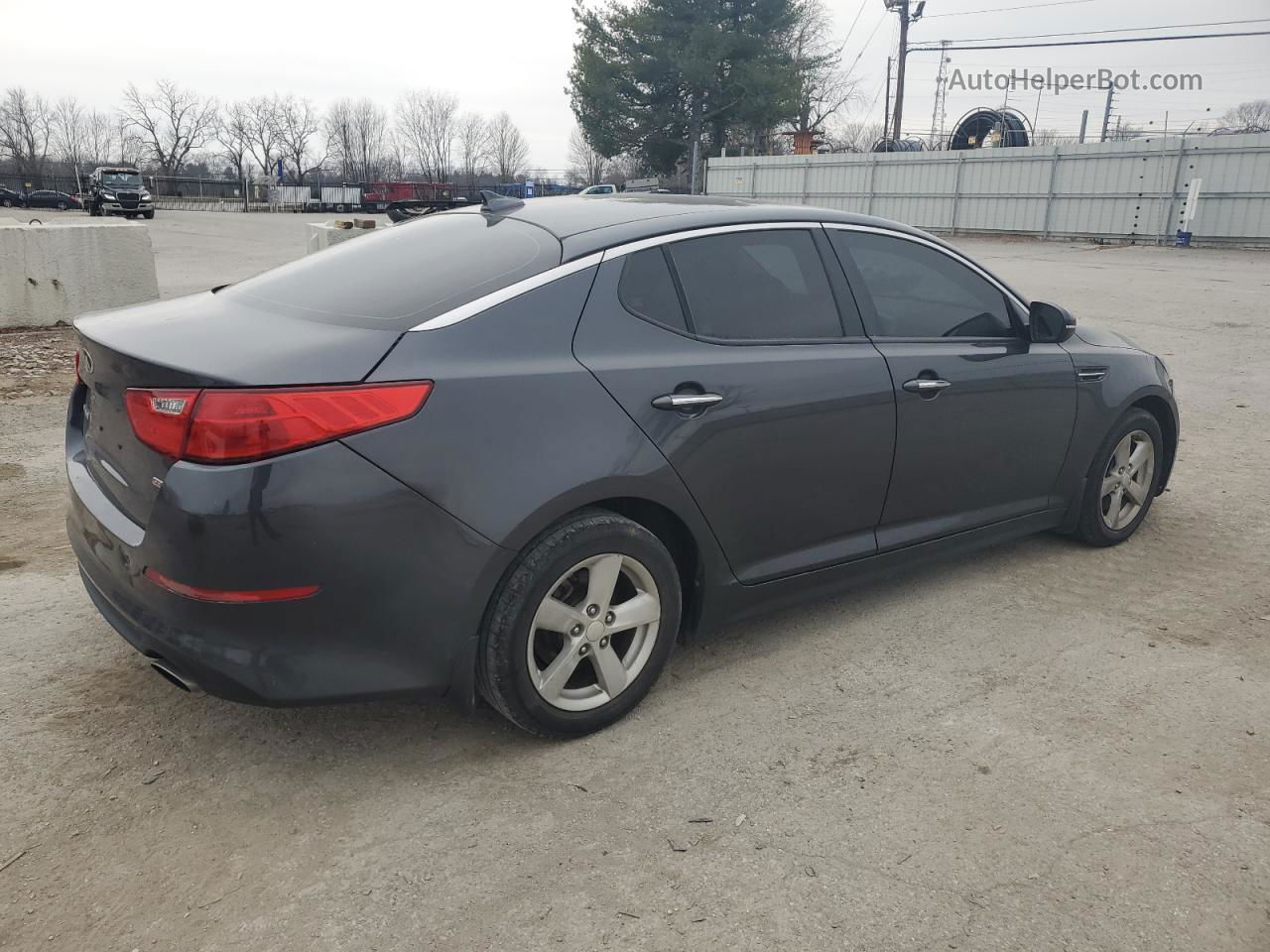 2015 Kia Optima Lx Charcoal vin: KNAGM4A79F5639587