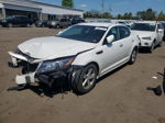 2015 Kia Optima Lx White vin: KNAGM4A79F5663534